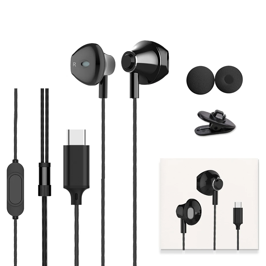 Langsdom цифровые наушники type C с микрофоном Hifi Бас-гарнитура для samsung, наушники для Auriculare Xiaomi USB C Phone