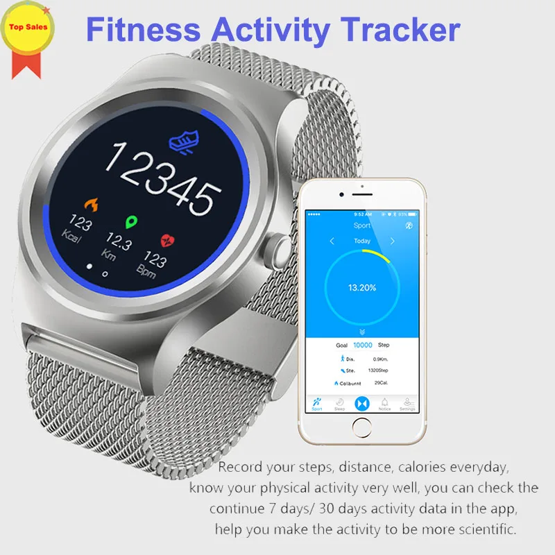 

smart wirstWatch Heart Rate Monitor watch 1.28'' full round color screen tracker men watch for IOS Android sports smartwatches