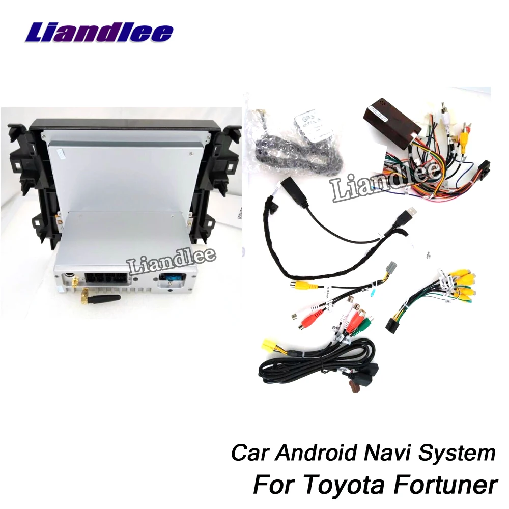 Liandlee Автомобиль Android для Toyota Fortuner~ Tesla стиль радио Carplay gps BT Wifi Navi карта навигация Мультимедиа