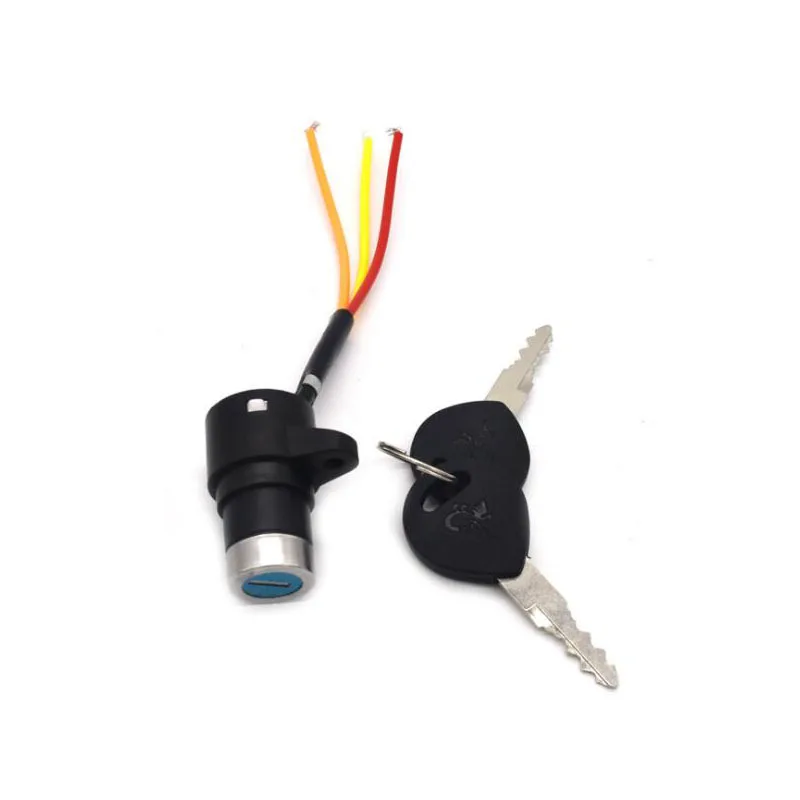 3 провода электровелосипед Блокировка питания ВКЛ./ВЫКЛ. переключатель скутеры