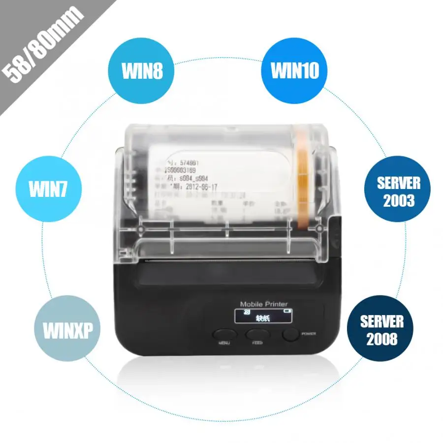 SP400B USB Bluetooth Note Label термопринтер с дисплеем 110-240 в | Компьютеры и офис