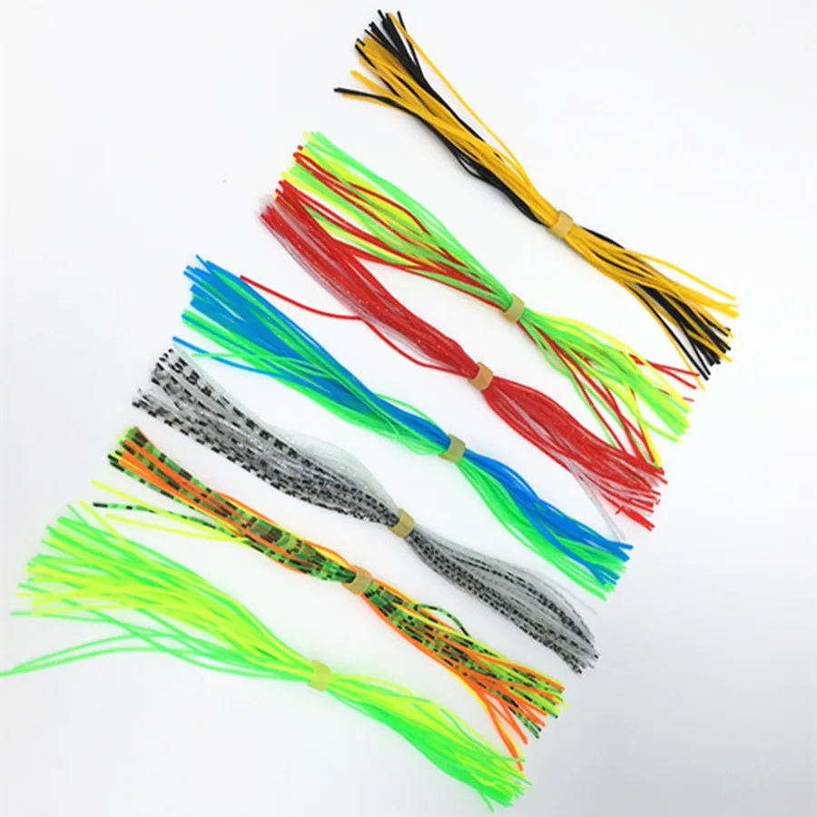 25 пряди * рыболовные аксессуары для вязания мушки Силиконовые юбки с резиновой