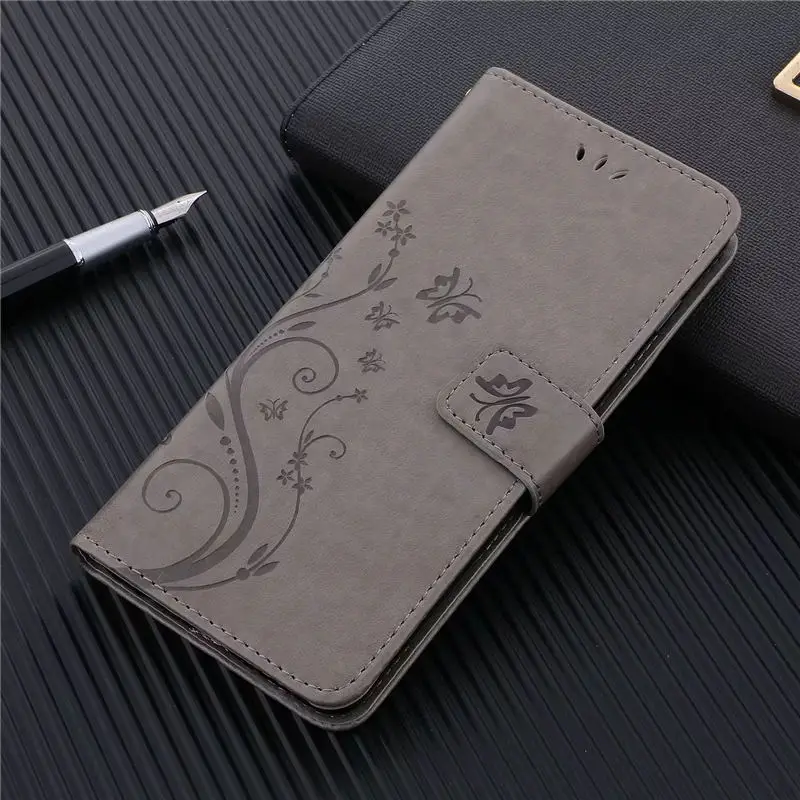 Чехол-книжка премиум класса из искусственной кожи с рисунком бабочки для samsung A30 A50 M10 M20 M30, чехол-кошелек с отделением для карт, чехол для телефона