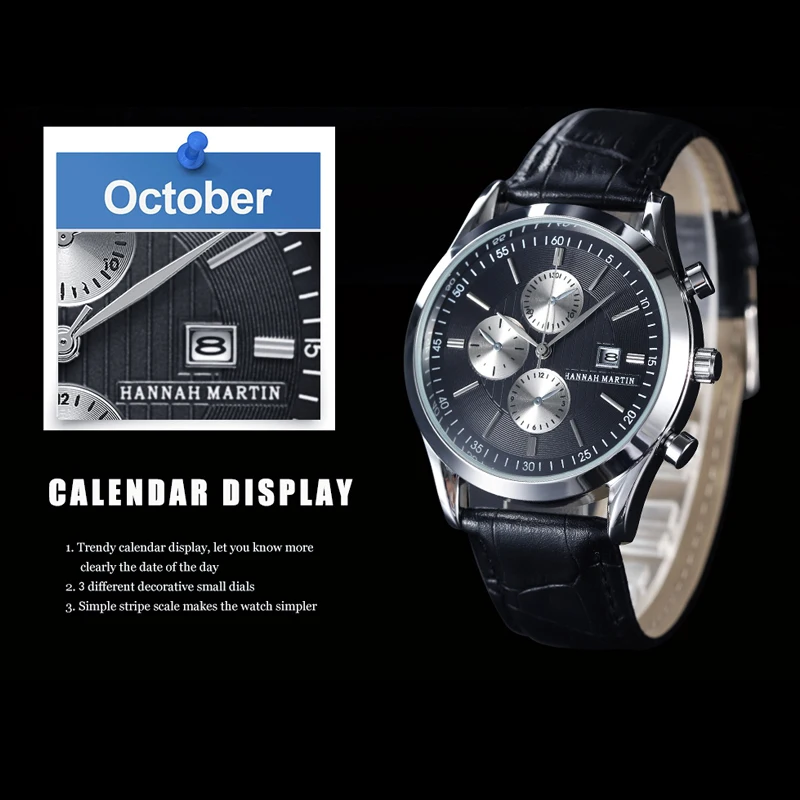 Новинка 2018 мужские часы Топ бренд Роскошные Кварцевые повседневные кожаные