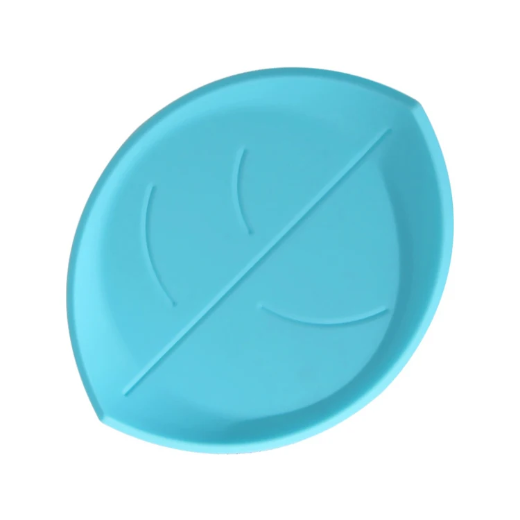 Blue 1 Piece ME. FAM 1 шт. модные 3D листья силиконовый коврик для чашки теплоизоляционная подкладка Нескользящие подставки для кафе кухни ресторана офиса бара - Цвет: Blue 1 Piece