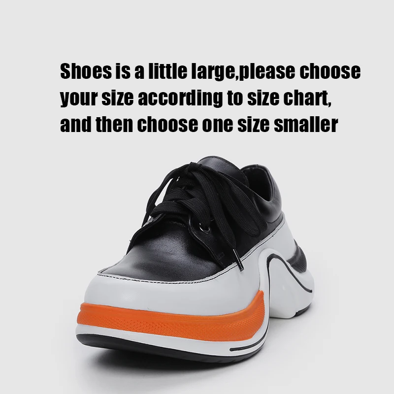 Женские кроссовки из натуральной кожи на платформе весна-осень 2019 | Обувь