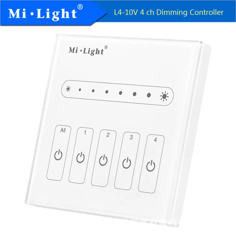 Milight L4 4 канальный 0 ~ 10 в панель диммер 1 канала независимое управление AC100 240V