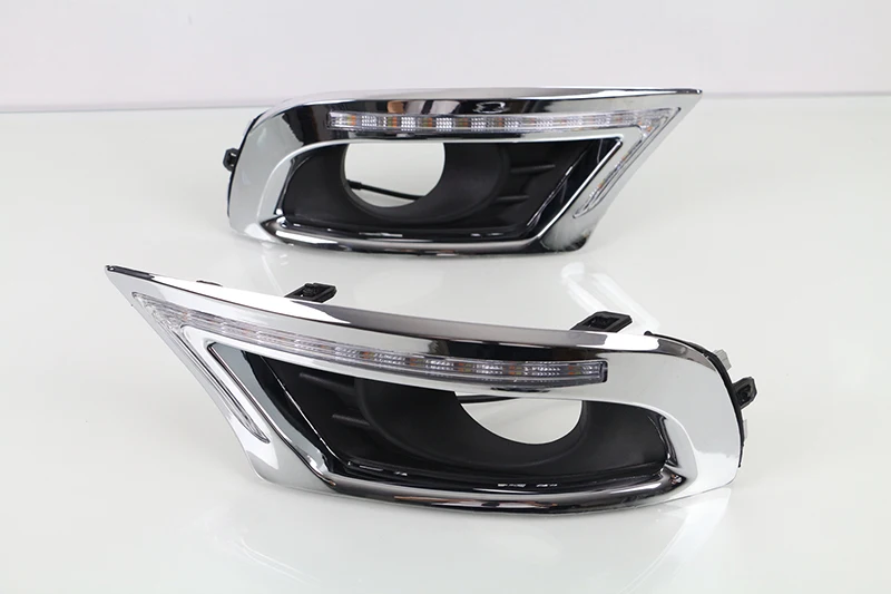 Автомобильный мигающий 1 пара светодиодный DRL дневные ходовые огни для Toyota Camry 2009 2010 2011 Противотуманные фары с желтым поворотным сигналом и синим