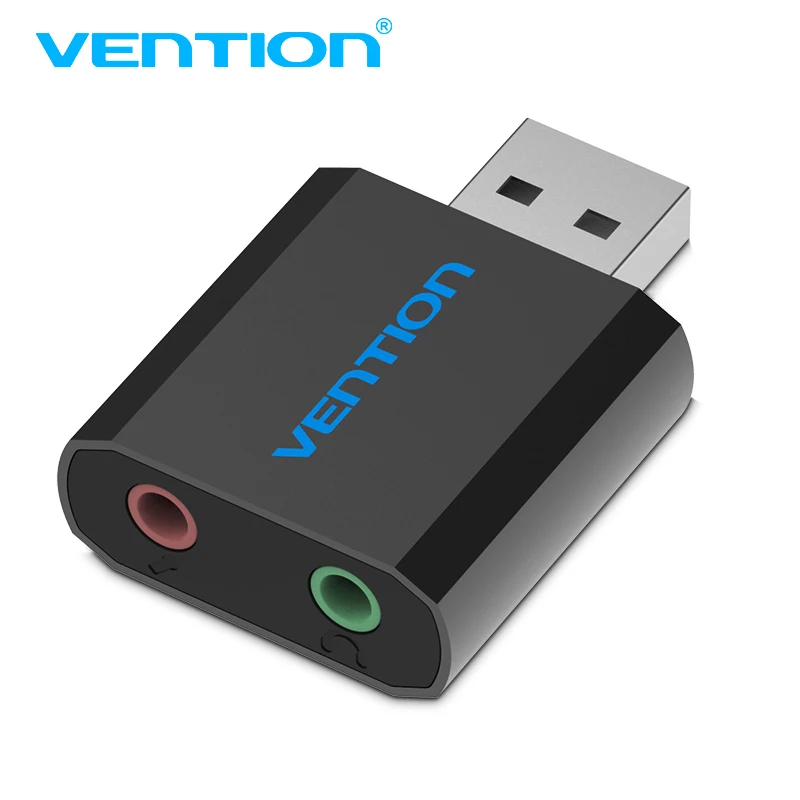 Vention внешняя звуковая карта USB до 3 5 мм разъем для гарнитуры адаптер наушников Aux
