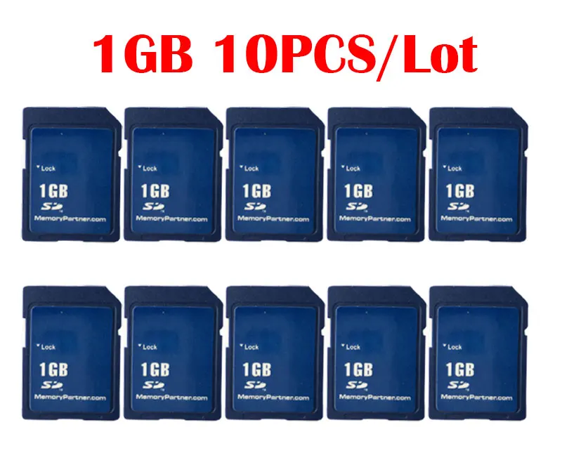 10 шт./лот sd карта 1 ГБ/2 ГБ/512 МБ/256 Мб Carte SD карты памяти оптовая продажа Китай
