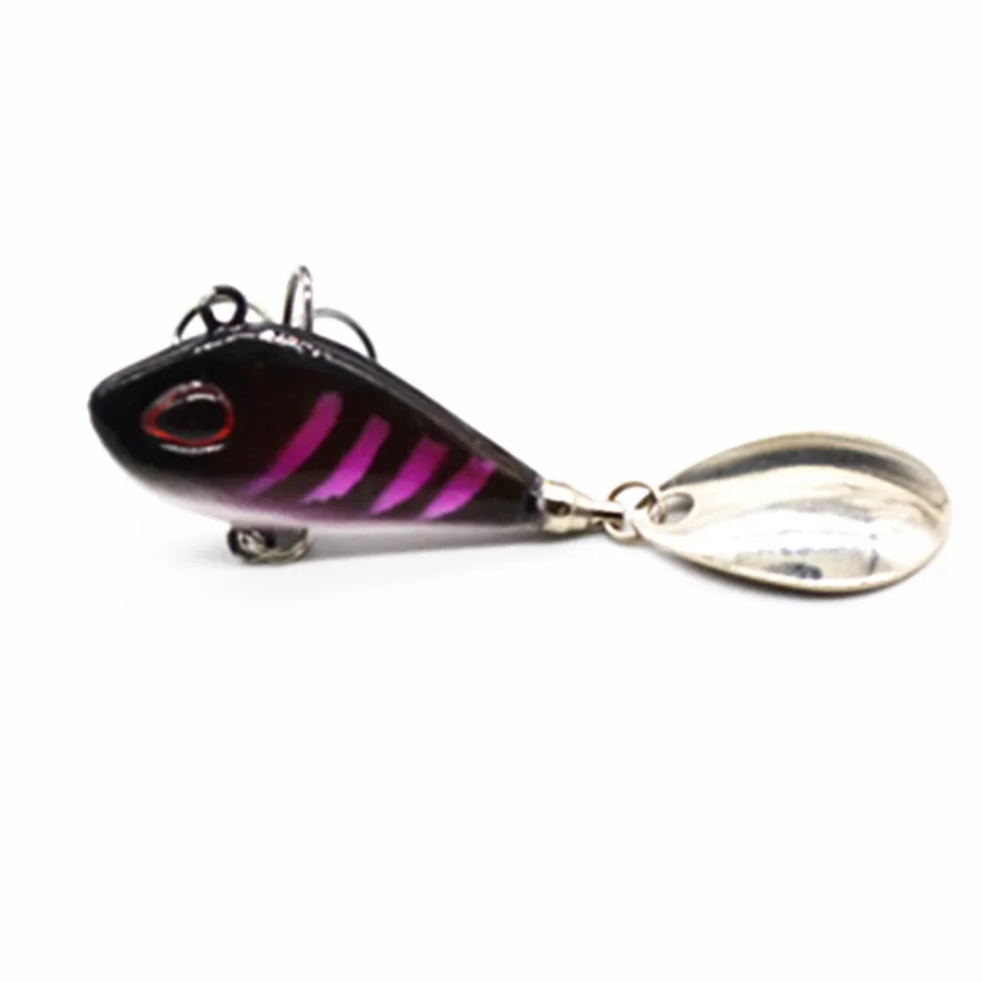 6g10g17g 25g Carp Fishing Bait Lead Fish vib Lure Treble Hook Spoon Rotate Spinner Sequins Jig Metal | Спорт и развлечения