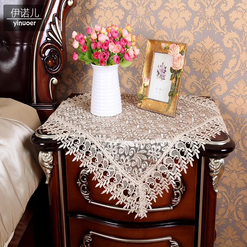 Европейская скатерть для стола с вышивкой и кружевом 1 шт.|toalha de mesa|de mesaflower tablecloth |