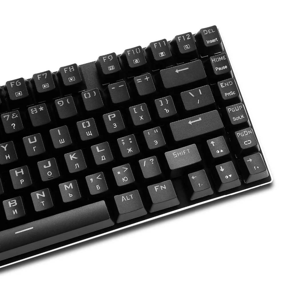 Z88 Tenkeyless RGB механическая клавиатура русские Letters Clicky переключатель компактная