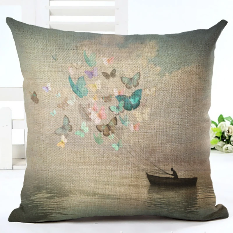 Новый домашний декор Connotation наволочка с картой Наволочка Чехол для подушки из