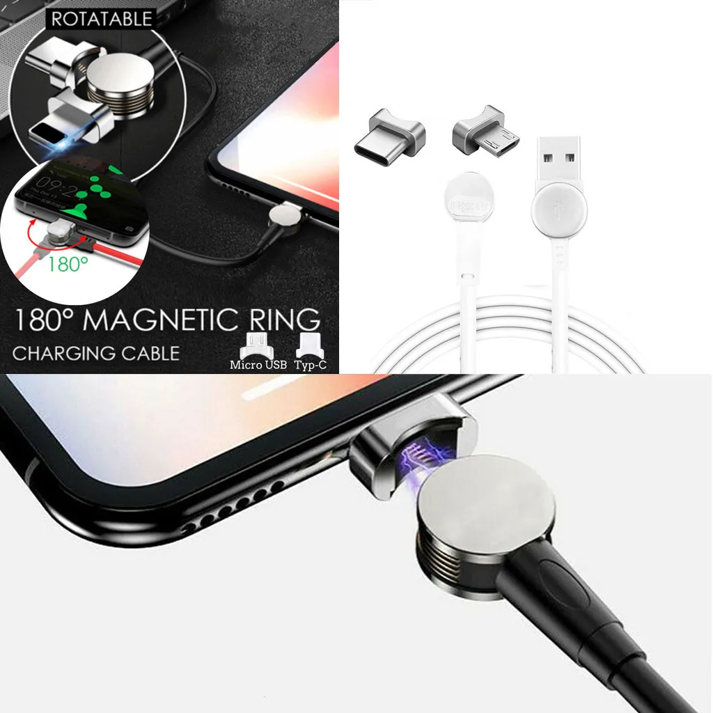 1m Magnetic Line Usb Type C Fast Charging Micro Cable Data For Smart Phone | Электроника