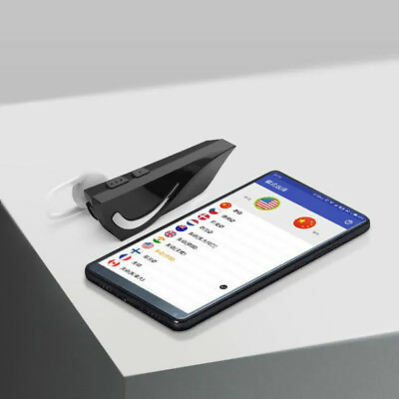 Smart Беспроводной bluetooth-гарнитура Multi-Язык мгновенный переводчик голос