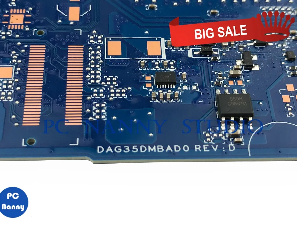 PCNANNY для HP Pavilion 15-BC материнская плата ноутбука DAG35DMBAD0 i5-7300HQ SR32S GTX 1050 протестирована