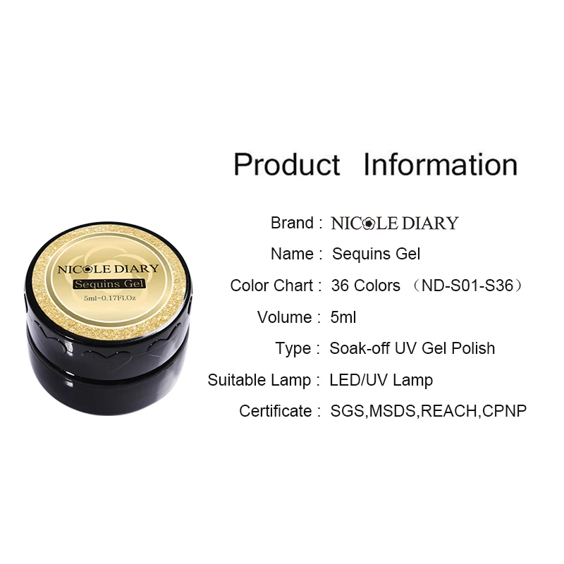 NICOLE DIARY Блестящий Гель лак для ногтей УФ светодиодный Гибридный ногтей|Гель