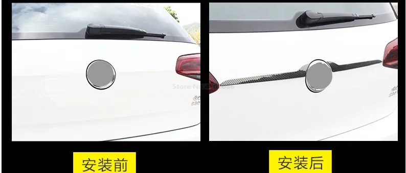 Для Volkswagen Golf 7 7,5 MK7 MK7.5- задняя дверь отделка задних фонарей крышка Стикеры хвост двери украшения авто аксессуары