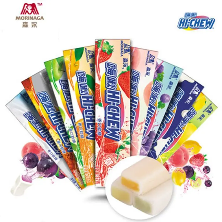 513g HI-CHEW Soft sweets candy Food 9 fruit flavor gift for children 57g*9 pcs snacks |