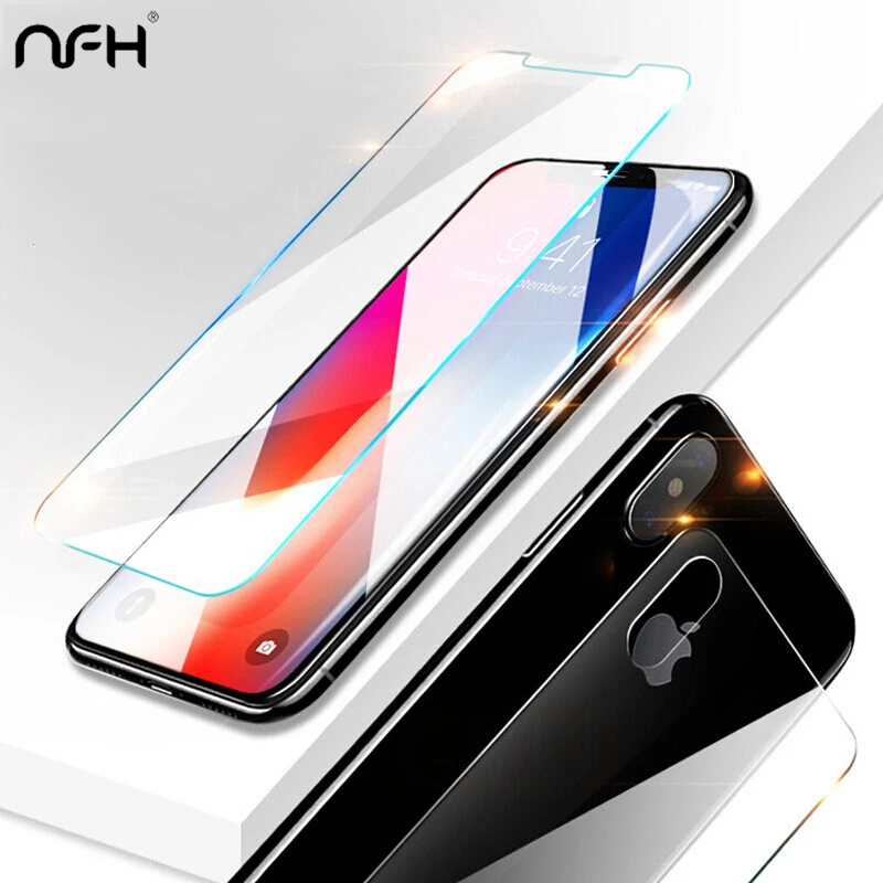 2 шт. Защитное стекло для iPhone X 6S 7 4 5 6 10 H D|Защитные стёкла и плёнки телефонов| |