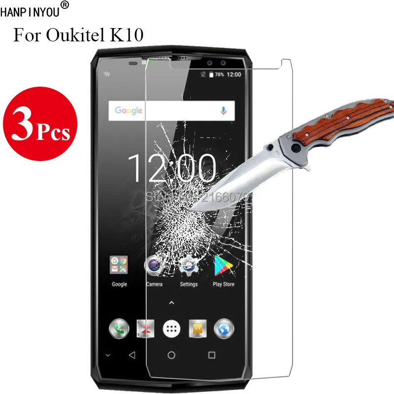 Защитное стекло закаленное 9H 2.5D для Oukitel K10 K 10 6 0 &quot 3 шт./лот|Защитные стёкла и