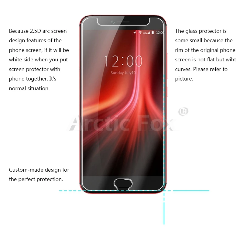 10 шт./лот Премиум закаленное Стекло для UMI Z1 Pro 5 дюймов Экран протектор Закаленное
