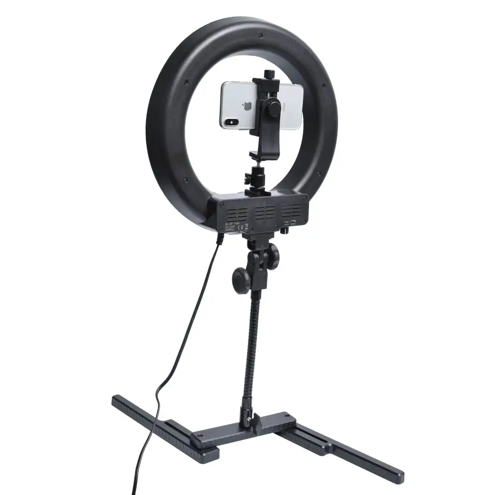 400 W 5500 K 34 cm видео Diva кольцо свет + 360 держатель телефона настольная подставка для