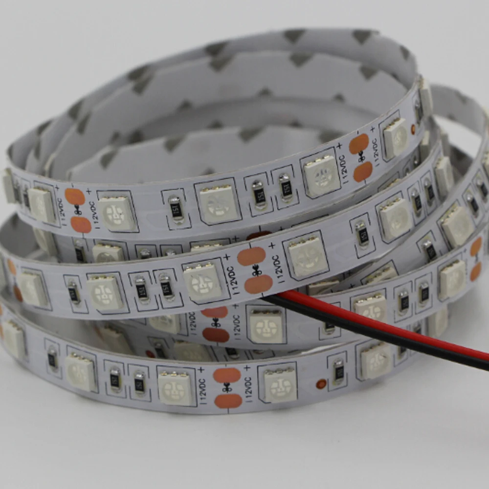 12 в 1-5 м УФ-черный светильник, Светодиодная лента 5050 SMD 60led/m ip65/не Водонепроницаемая ультрафиолетовая лампа, фиолетовая Гибкая ленточная лампа