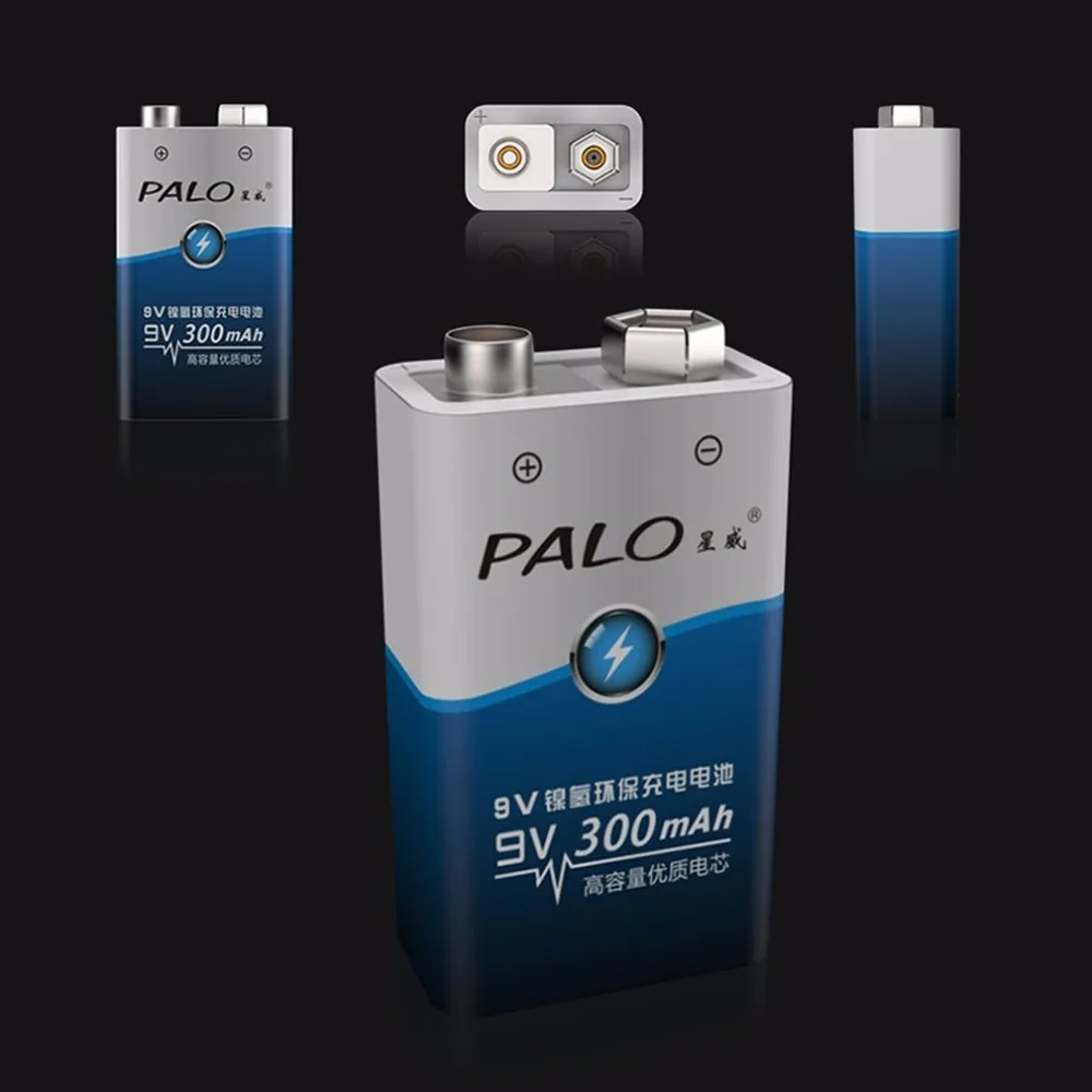 PALO 2 шт./компл. 6F22 006p Batttery 9 никель-металл-гидридный аккумулятор с напряжением 300 мА/ч, Батарея экологически чистые Перезаряжаемые батареи для сигнализация игрушки и так далее