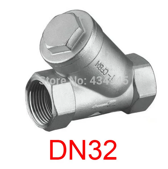 DN32 ss304 фильтр 1 1/4 ''Y из нержавеющей стали тип обратного клапана для среды