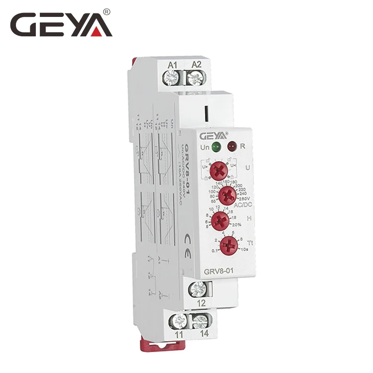 Бесплатная доставка 10 шт. GEYA GRV8 01 однофазный мониторинг реле напряжения AC DC
