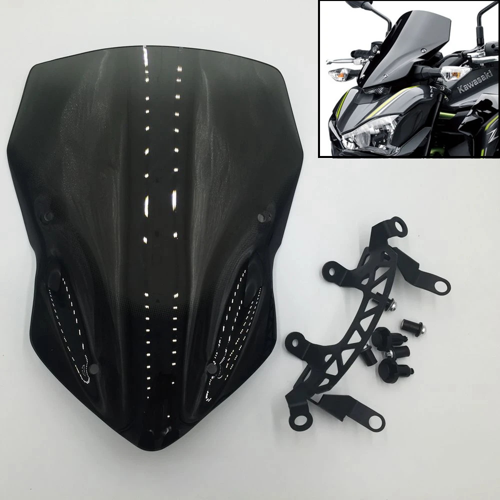 Аксессуары для мотоциклов лобовое стекло Kawasaki Z900 Z 900 2017 2018|Козырьки от ветра и