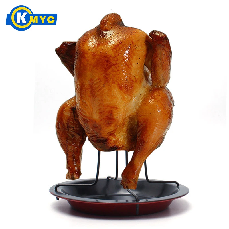 KMYC новая антипригарная стойка для жарки курицы с чашей оловянные принадлежности