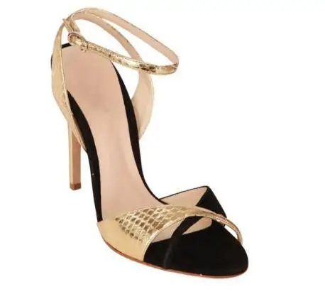 

Сандалии женские на высоком каблуке, босоножки с ремешком на щиколотке и открытым носком, пикантные босоножки на очень высоком тонком каблу...