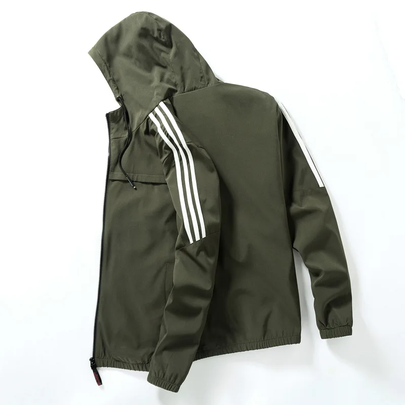 Новинка осенне-Весенняя мужская куртка-бомбер большого размера повседневная