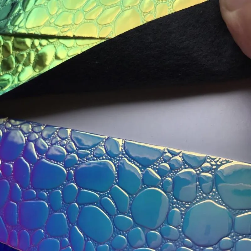 Искусственная блестящая кожа синтетическая Переливающаяся Волшебная