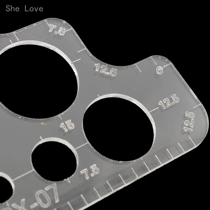 Chzimad DIY кожаные инструменты ручной работы R правила закругленные углы полный