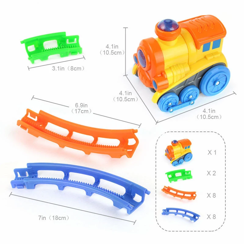

Rolling Electrical Track Train Boys Roller Coaster Toys Music Light flip Train Parent-child toys Birthday Christmas gifts