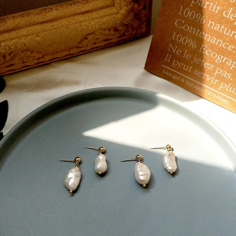 Женские серьги-капли GWACC длинные серьги с натуральным пресноводным жемчугом в