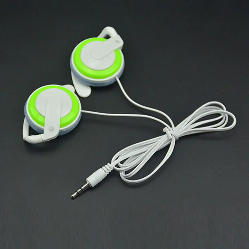 green Qearfun спортивные проводные наушники 3,5 мм, стерео наушники для бега, Универсальные наушники-вкладыши для мобильного телефона sony samsung компьютера MP3 4 - Цвет: green