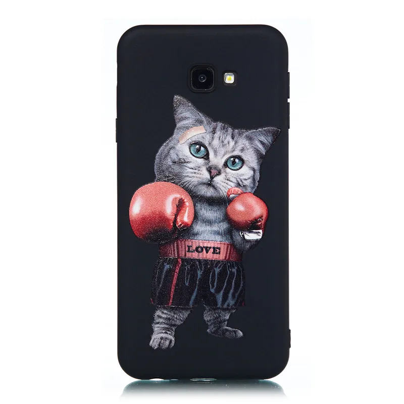 (J4 Plus) из искусственной кожи силикона Не доставая его чехла для Fundas samsung Galaxy J4 2018