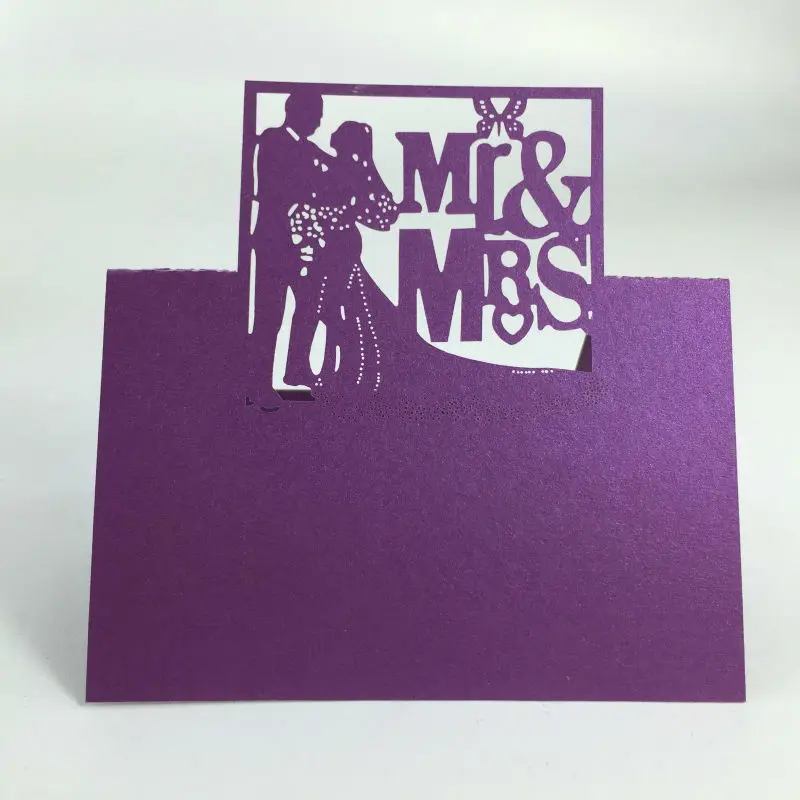 Лазерная резка новейший морской корпус дизайн белый цвет карточка с именем и