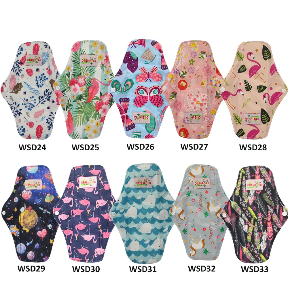 Многоразовая моющаяся сумка Ohbabyka для гигиенических подкладок менструальная