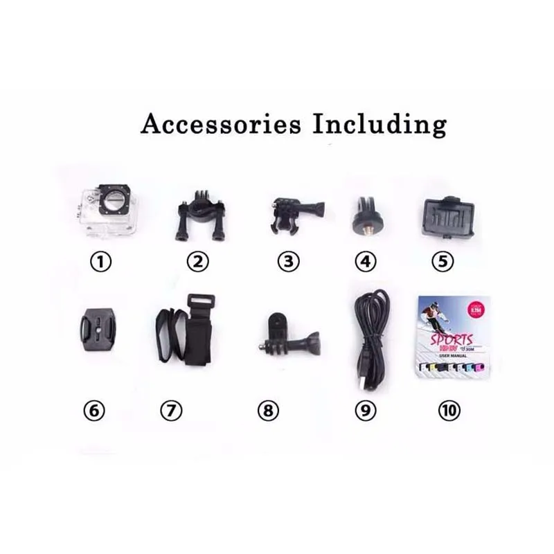 Профессиональная мини камера Espia экшн для GoPro Водонепроницаемая спортивная