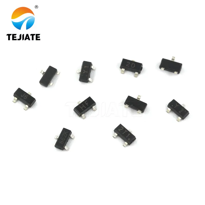 50 шт. упаковка силовых транзисторов SMT S8050 SS8550/BAT54S печатный J3Y NPN SOT-23