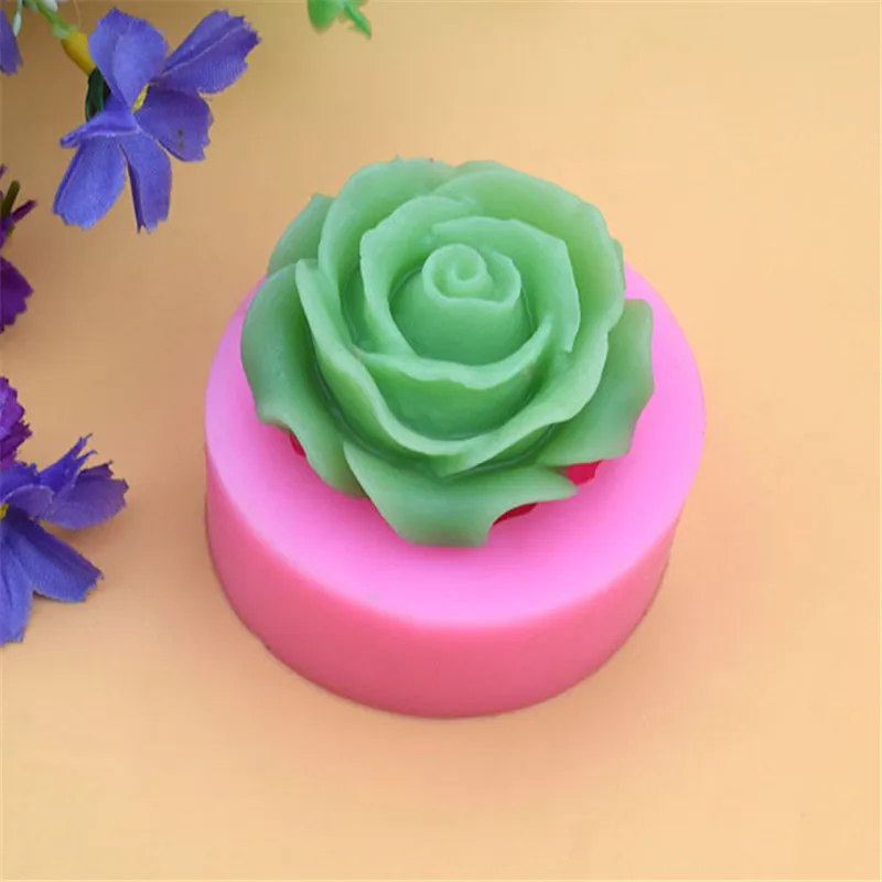 3D Cake Mold Flower Bloom Rose Shape Silicone Moulds Fondant Soap Cupcake Jelly Candy Chocolate Decoration Baking Tool | Дом и сад
