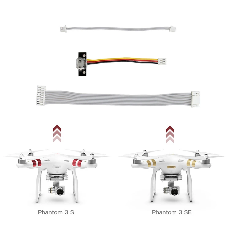 Phantom 3 Стандартный 3SE карданный трос с сигнальным проводом считывающий разъем для