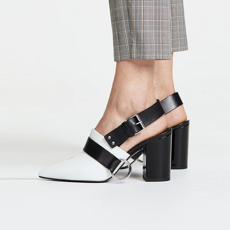 Женские босоножки на высоких каблуках из натуральной кожи ISNOM новинка 2019 модная