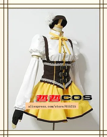 Костюм для косплея Puella Magi Madoka magoca Tomoe Mami полностью изготовленный на заказ